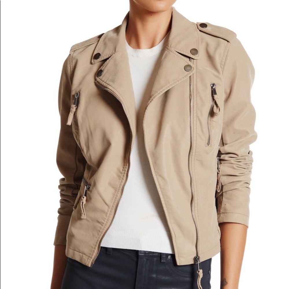 Faux Fur Lined Moto Jacket